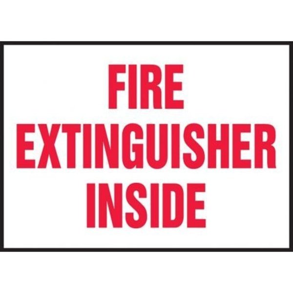 Accuform SAFETY LABEL FIRE EXTINGUISHER INSIDE FRLFXG440XVE FRLFXG440XVE